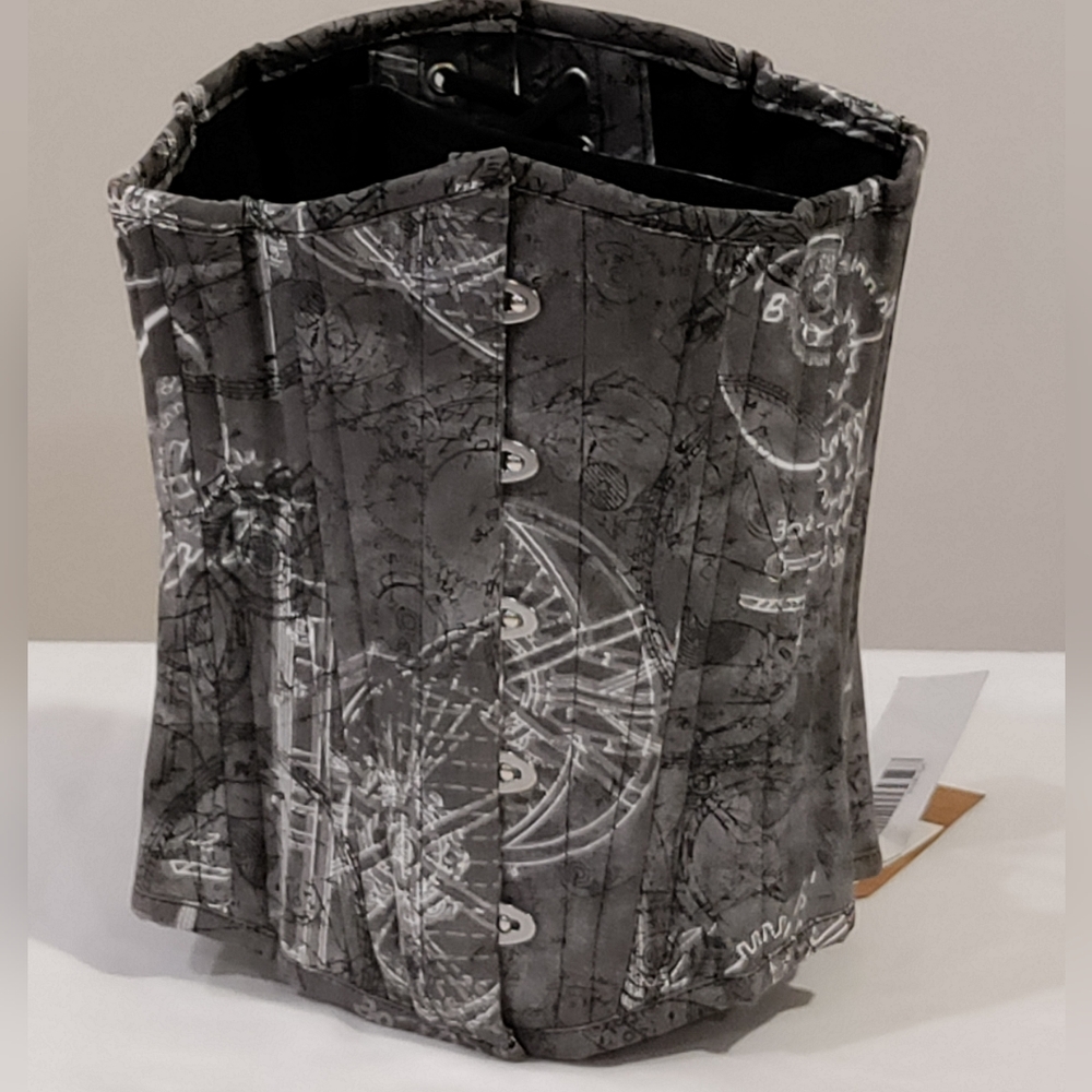 NWT Vintage Goth, Size 22, Gray Patterned Waist Trainer